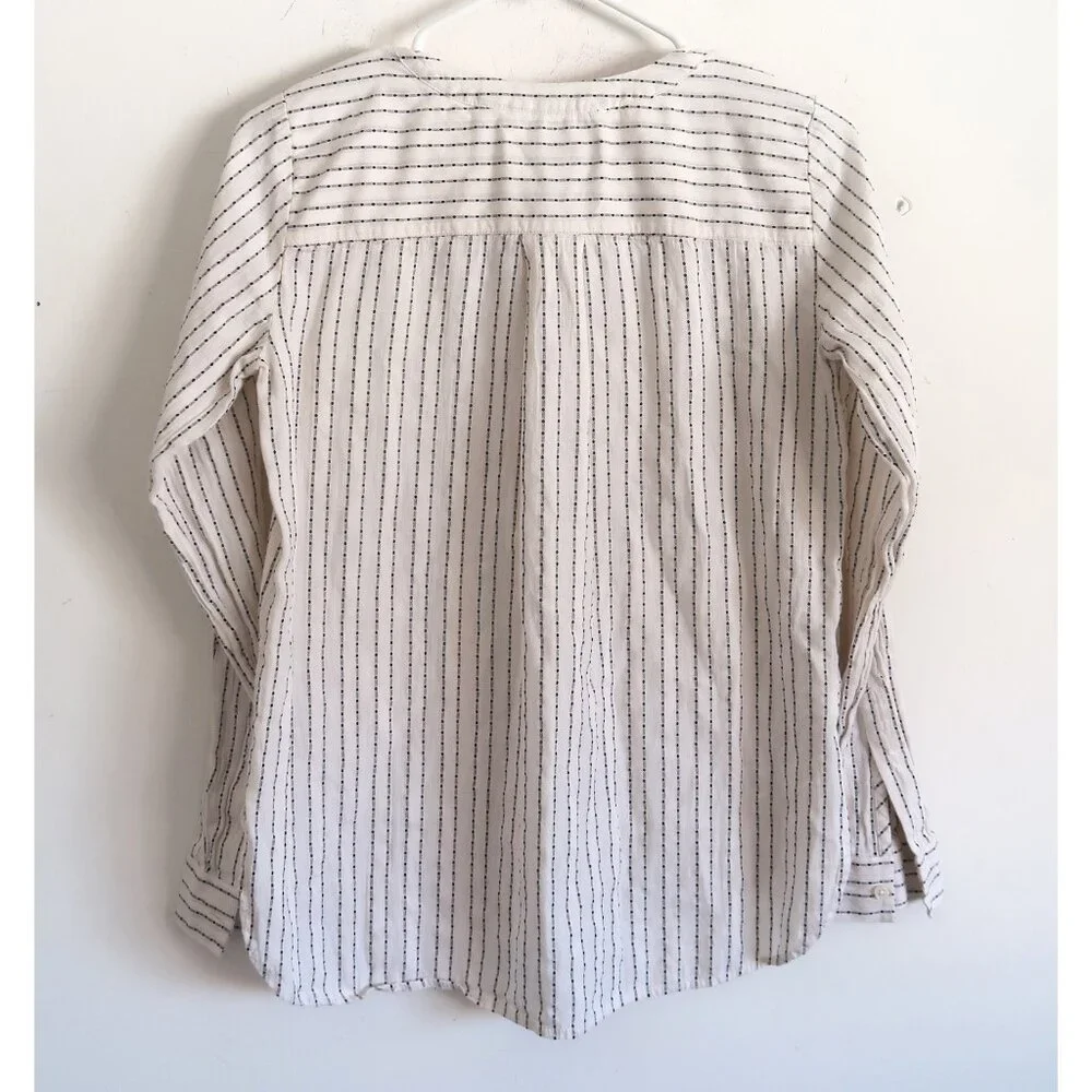 LOFT Striped Blouse - Size XS - Picture 4 of 8